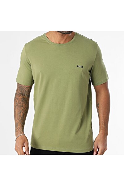 BOSS Cămașă de lounge Mix&Match Verde (50515312-311) Bărbați - S