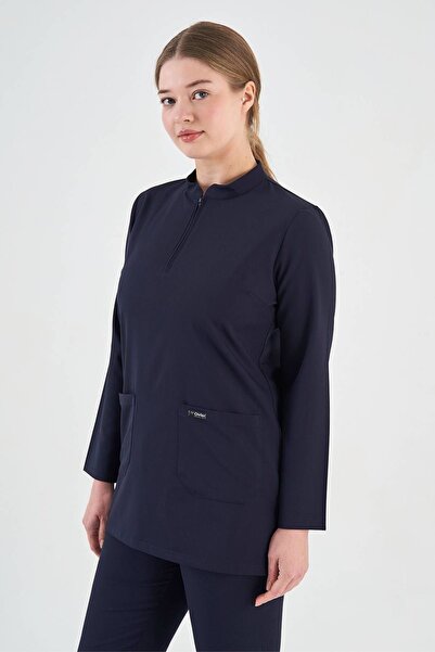 Owlet Medikal Lycra Dark Navy Blue Tunic Single Top