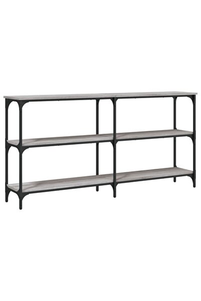 vidaxl Măsuță consolă, gri sonoma, 150x29x75 cm, lemn prelucrat