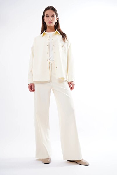 Ceremony Wide Leg Denim Trousers