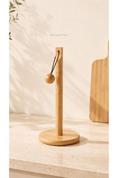 Mottogo Suport pentru prosoape din hârtie de bambus – Organizator decorativ d...