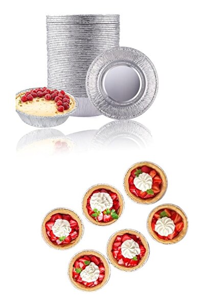The Bros 6 Inch Aluminum Foil Mini Pie Pans (50 Pack)