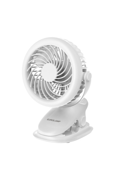 EUROLAMP ΕΠΑΝΑΦΟΡΤΙΖΟΜΕΝΟΣ ΑΝΕΜΙΣΤΗΡΑΣ ΓΡΑΦΕΙΟΥ ΜΕ ΚΛΙΠ Φ10 6W ΚΑΙ ΦΩΣ LED 2W...