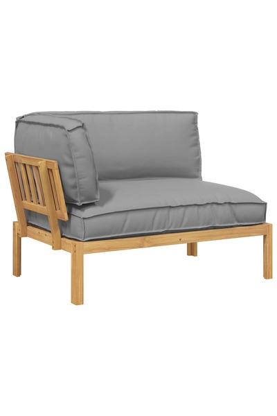 vidaxl Set de canapea Simplu Gri 133 x 92 x 69 cm Lemn Solid de Acacia
