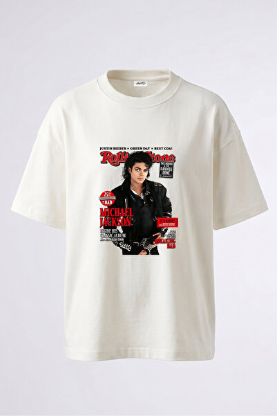 Anetos Michael Jackson_3 Dizajn, pamučna bela majica sa štampanim leđima, ove...