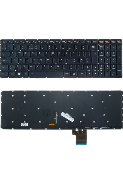 LENOVO Πληκτρολόγιο φορητού υπολογιστή για Y70 Y50 χωρίς πλαίσιο και αγγλική ...