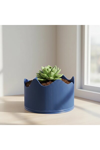 OEM Ghiveci Decorativ Modern Cu Margine Ondulata Suport Plante Interior