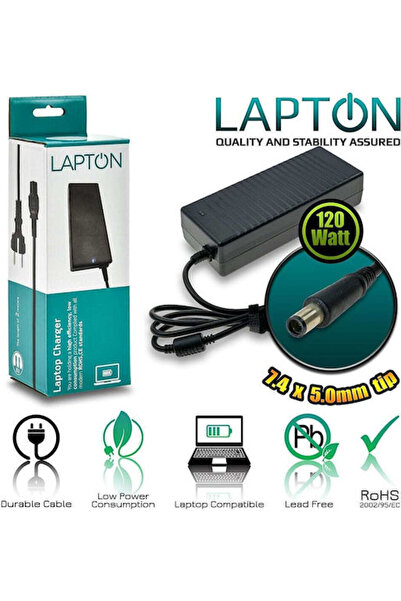 HP Φορτιστής Laptop Lapton 120W 18.5V 6.5A με Αποσπώμενο Καλώδιο Τροφοδοσίας ...