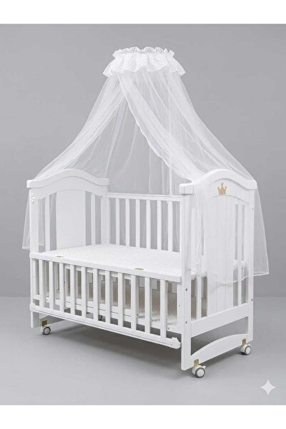 DAY BY DAY Multi-Function Wooden Baby Crib with Two Bed Levels and Storage an...