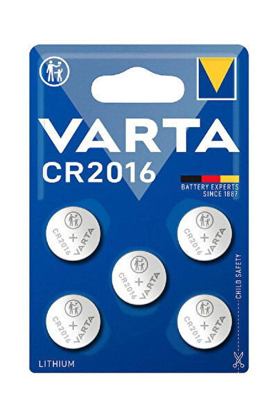 Varta Μπαταρία ρολογιού λιθίου CR2016 3V 5 τεμάχια