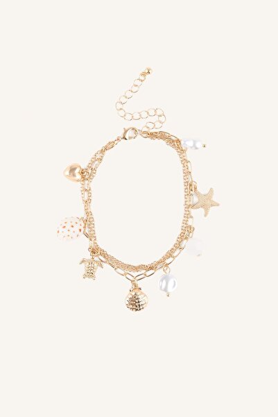DeFacto Women's Sea-Themed Yellow Anklet H7430Axns