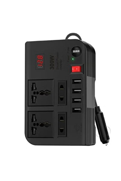 generi 12V to 220V Car Power Inverter 300W High Frequency Modified Sine Wave ...