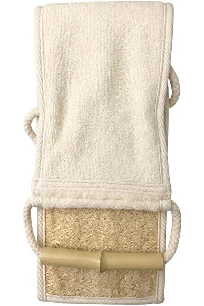 Dealzlot Bamboo & Loofah Back Scrubber for Shower – Natural Full Body Exfolia...