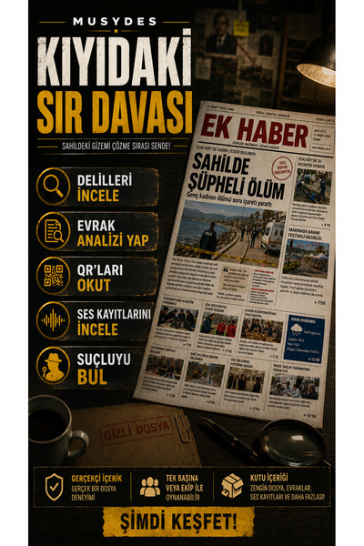 Musydes Kıyıdaki Sır, Dedektiflik Oyunu, Katili Bulma Oyunu, Cinayeti Çözme O...