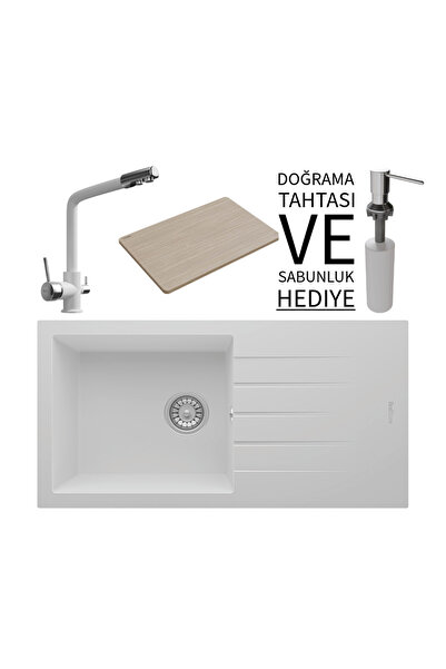 RealStone P011 Assos 86 XL Granit Eviye & Abant Arıtmalı Batarya Seti (+ Sabu...