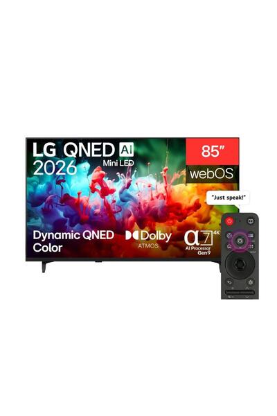 LG QNED AI MiniLED TV 85", AI Function, AI Magic Remote, AI Picture Pro AI So...