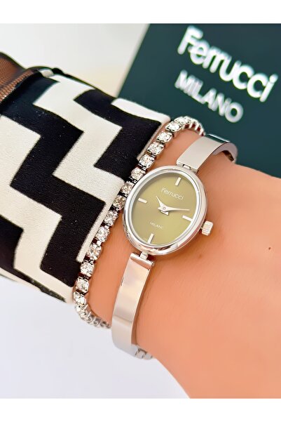 Ferrucci Steel Strap Minimal Case 2 Year Warranty 3 Atm Waterproof Women's Wr...