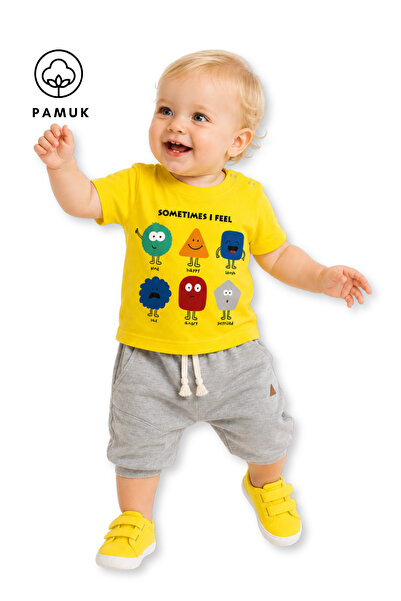 difa kids Cute Printed Casual Short Sleeve Summer Baby Boy T-Shirt