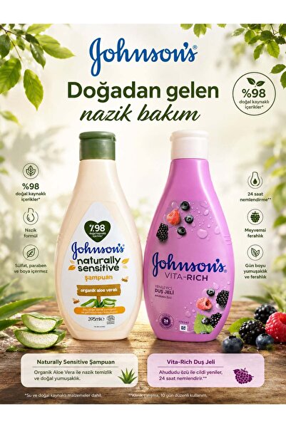 Johnson's JOHNSONS ŞAMPUAN + DUŞ JELİ SET