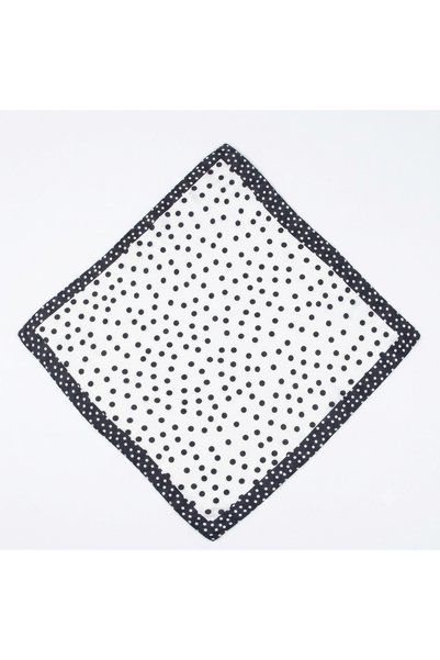 DipOL Butik Polka Dot Patterned Satin Bandana Scarf 50X50 cm