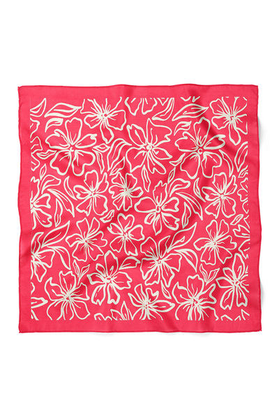 nehir eşarp Flower Pattern Scarf Bandana 70X70 cm