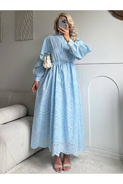YAREN CLARA Luna Fisto Embroidered Dress Yrn-0