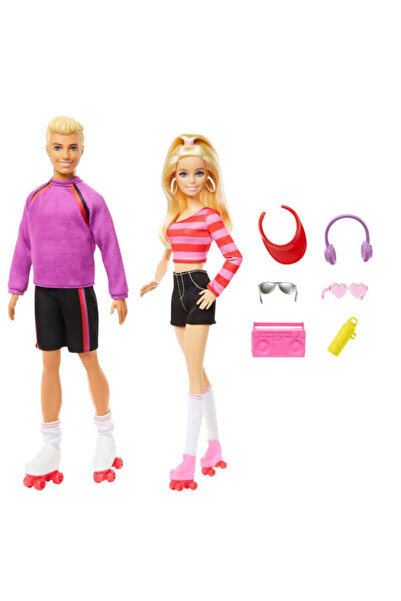 mattel Set 2 Barbie Ken Fashionistas 65 Years Parti Hxk90