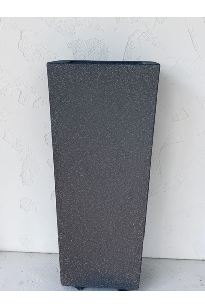 DEKA FORM PRİZMA - BETON GÖRÜNÜMLÜ DEKORATİF PLASTİK SAKSI - İÇ DIŞ MEKAN SAK...