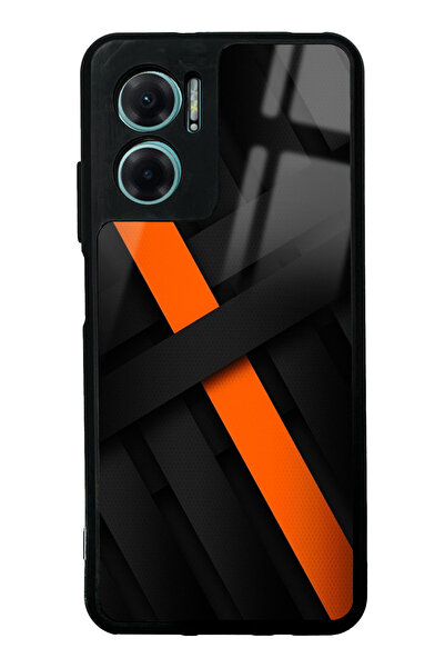 Spoyi Xiaomi Redmi Note 11E Karbon Örgü Tasarımlı Glossy Telefon Kılıfı