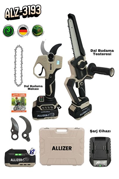 ALLİZER GERMAN Allizer ALZ-3193 Akülü 2'li Bahçe Seti