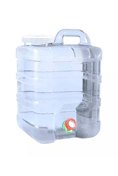 Generic 1pc AquaFlow Portable Water Container with Faucet, Polycarbonate Squa...