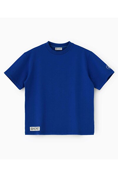 KEMET DARK SOIL | Oversized Basic T-shirt in Cotton Royal Blue