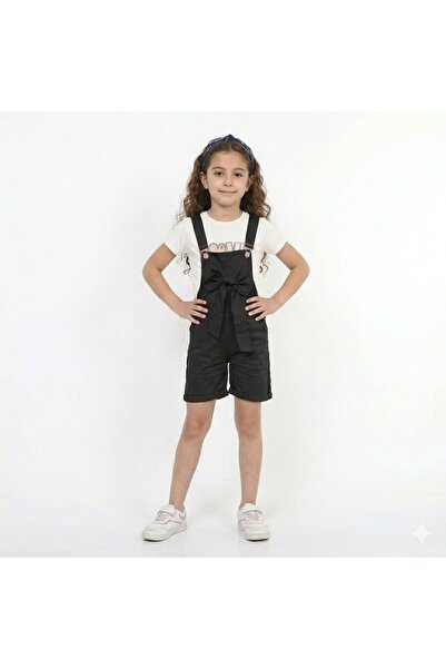 CUBBUX Girl's Salopet Dress and T-Shirt Two-Piece Set Overalls Gardener