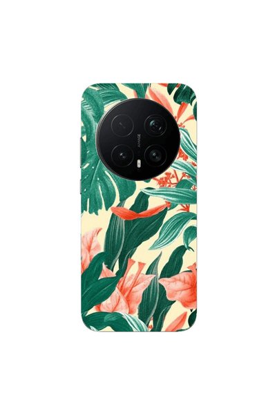 Other Honor Magic 8 Lite Pro Tropic Laves Transparent Silicone TPU Θήκη