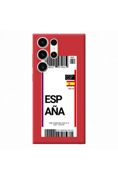 Other Samsung S23 Ultra Espana Arrival Red Colored Silicone TPU Θήκη