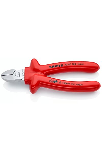 Knipex 70 07 160, Πλαγιοκόφτης 1000V, VDE, με χυτή μόνωση, 160mm