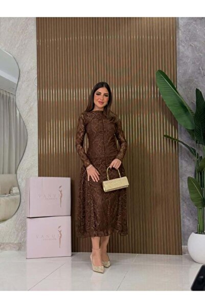 vanus fashion 7226 - فستان سهرة ميدي
