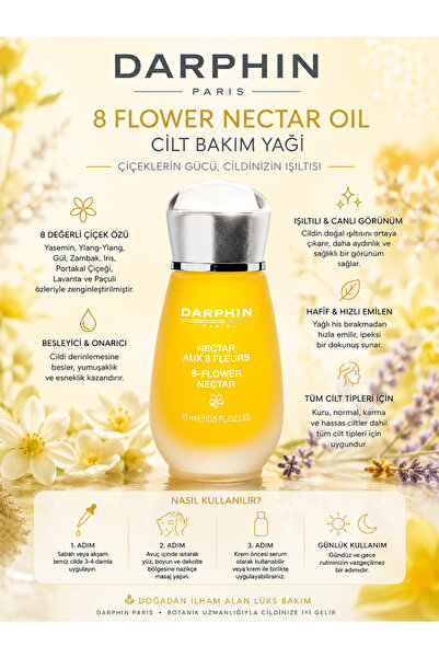 Darphin Essential Oil Elixir 15 ml – 8 Flower Extracts Repairing, Moisturizin...
