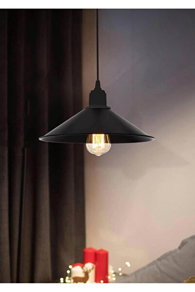 Lüxev Lighting Nero Model Siyah Yemek Masası Oturma Çocuk Yatak Odası Modern ...