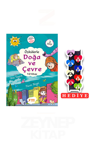 Yuva Yayınları 3.Sınıf Öykülerle Doğa ve Çevre 10 Kitap Set (8'li Kalp Ayraç ...