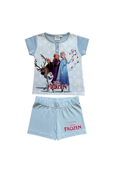 Frozen Pijamale copii, mânecă scurtă, 100% bumbac, albastru, Hero,