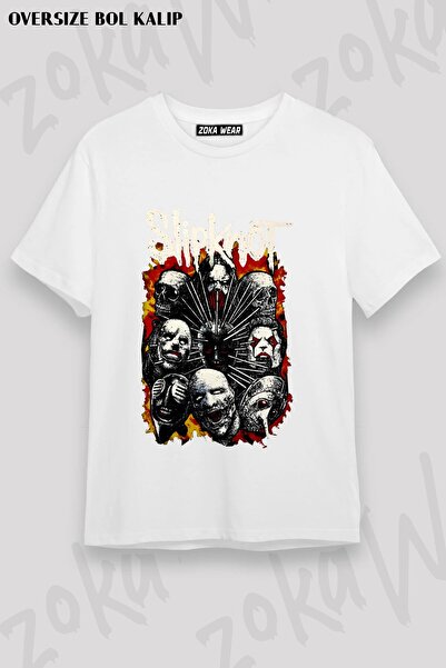 ZOKAWEAR Μπλουζάκι Unisex Loose Fit με στάμπα Slipknot v28