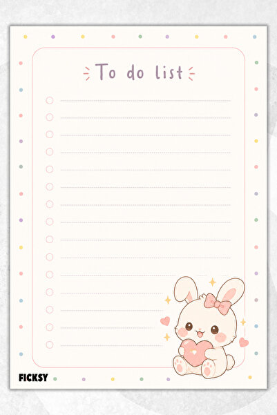 Ficksy To-Do List - A5 - 50 Pages - to Do List - Checklist - Check List - Pla...
