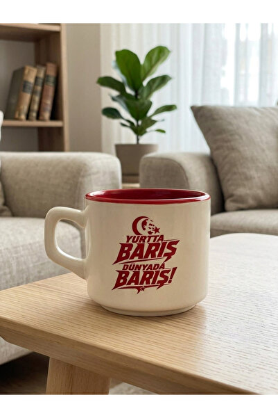 PALTO TASARIM Peace in the Dormitories, Peace in the World! White Venus Mug -...