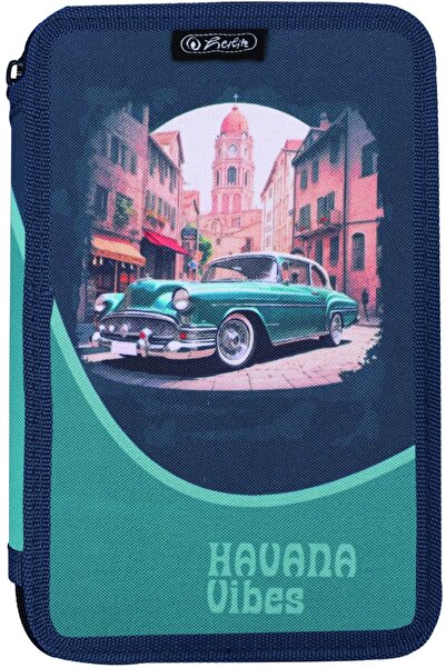 Herlitz Penar neechipat, 3 fermoare, Havana,