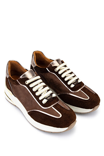 Tamer Tanca Kadın Hakiki Deri Kahve Sneakers & Spor Ayakkabı