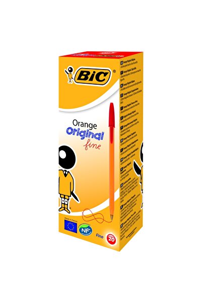 Bic Pix roșu de unică folosință, 20/cutie, portocaliu