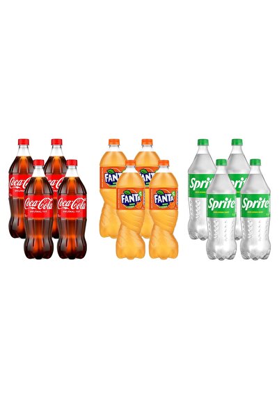 Coca-Cola - Fanta - Sprite 1 lt 12 li Karma Koli
