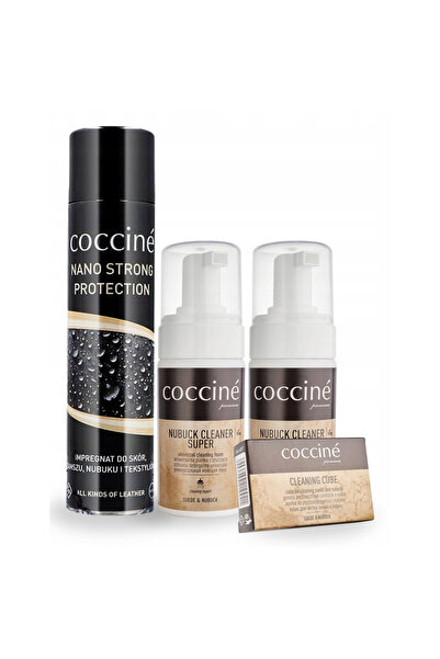 Coccine Kit de curatare a incaltamintei, Coccine, 4 in 1, 2x 100 ml spuma de ...