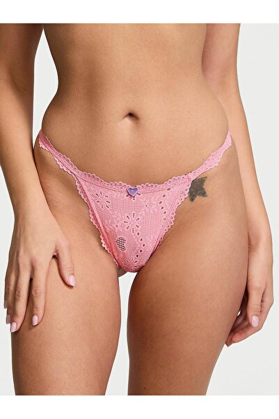 Victoria's Secret Kalp Biyeli Pamuklu V-String Külot